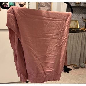 Dip Pink Elastic Waist Trousers